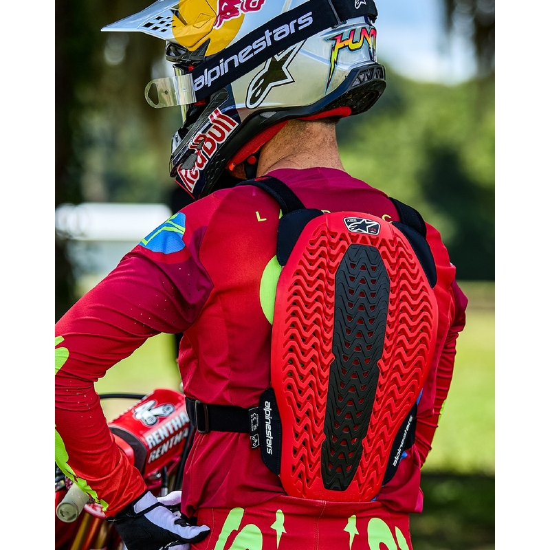 Alpinestars A-5 Plasma протектор за гърдите черно-червено-бял