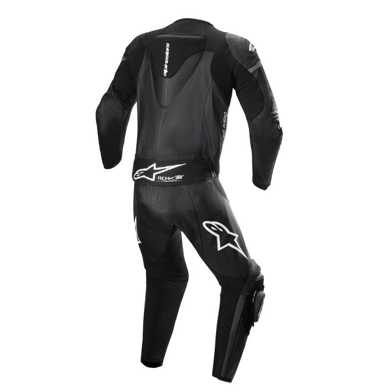 Alpinestars GP Force Lurv черен и бял кожен костюм от две части