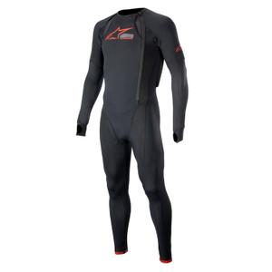Външен слой на жилетката с въздушна възглавница Alpinestars TECH-AIR®10 с дълги крачоли черно-червено-сиво