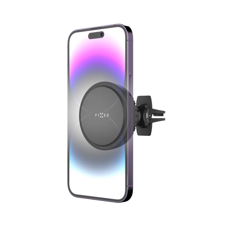 Държач за безжично зареждане FIXED MagCool с активно охлаждане с MagSafe Mount Black 15W