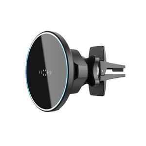 Държач за безжично зареждане FIXED MagRound с поддръжка на MagSafe, черен 15W