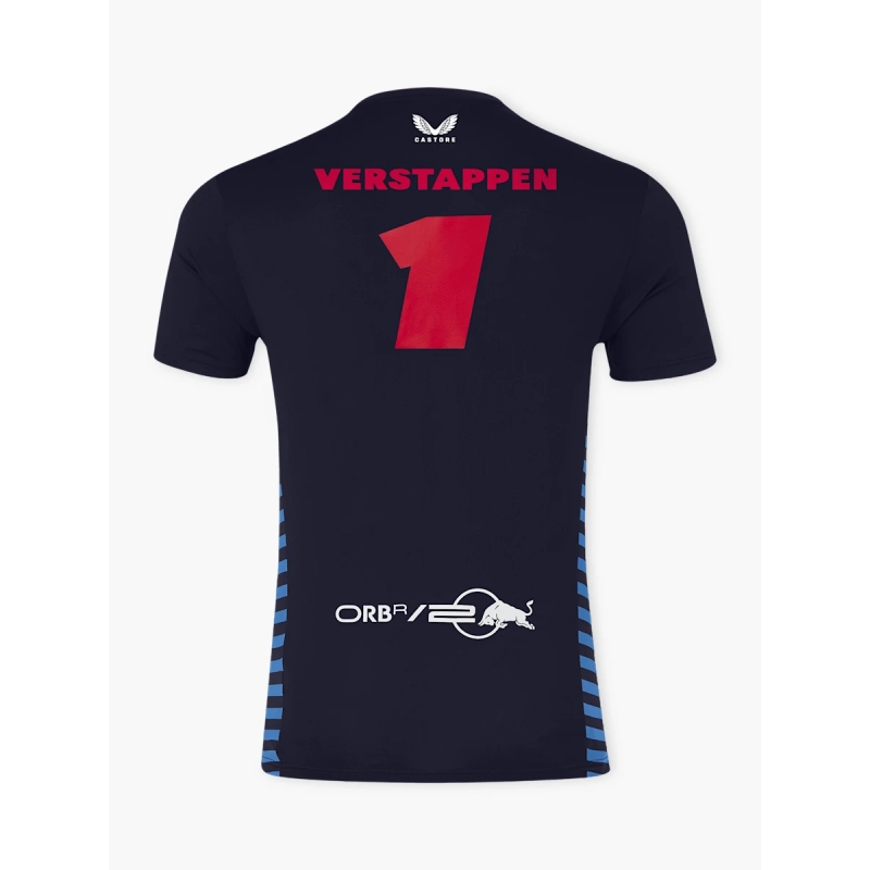 Тениска Red Bull Racing F1 Max Verstappen тъмно синя