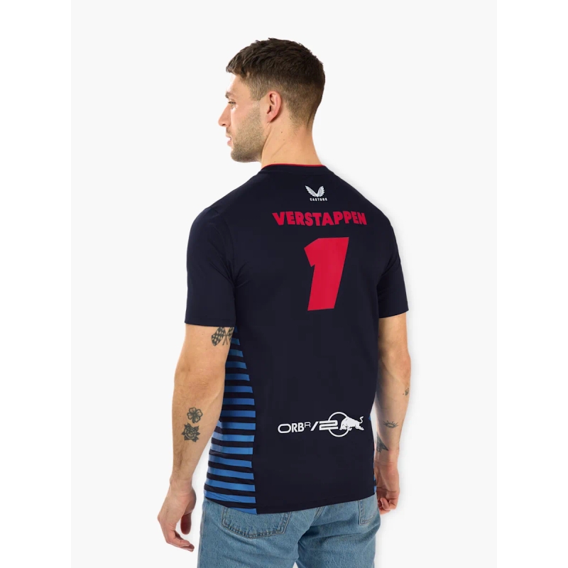Тениска Red Bull Racing F1 Max Verstappen тъмно синя