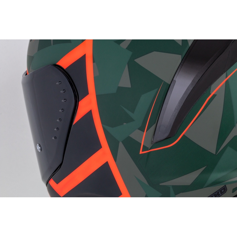 Cassida Aero ATCK камуфлажна зелена-черна-сива-оранжева интегрална мотоциклетна каска