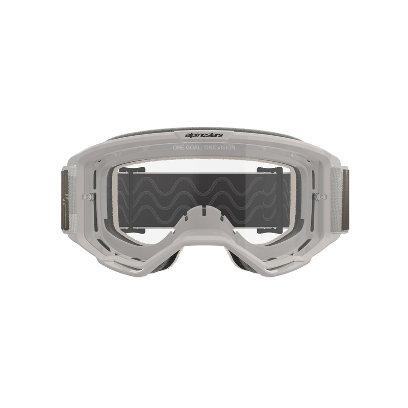 Очила за мотокрос Alpinestars Vision 5 Hollow пясъчни с прозрачен плексиглас