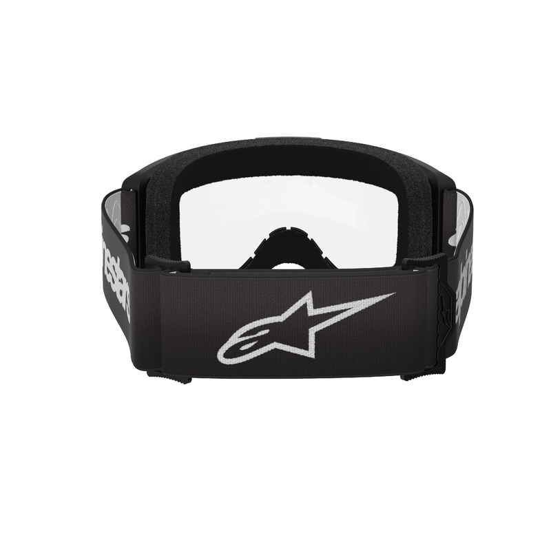 Очила за мотокрос Alpinestars Vision 3 Wordmark черни с прозрачен плексиглас