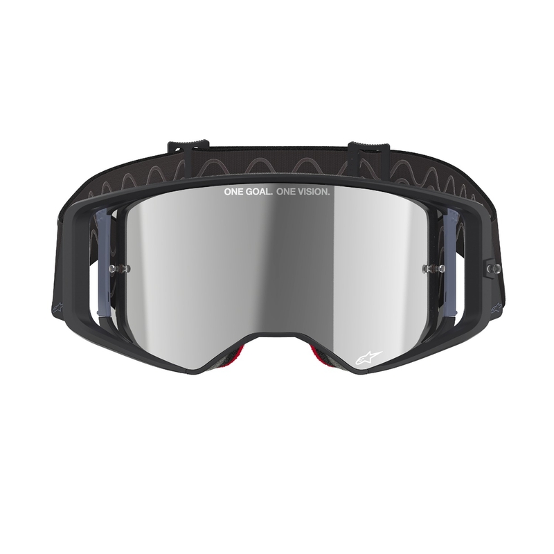 Alpinestars Supertech Corp Очила за мотокрос черни и сиви със сребърни лещи
