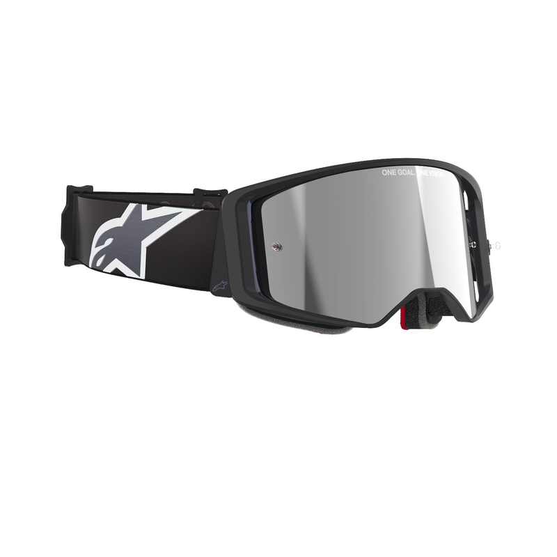 Alpinestars Supertech Corp Очила за мотокрос черни и сиви със сребърни лещи