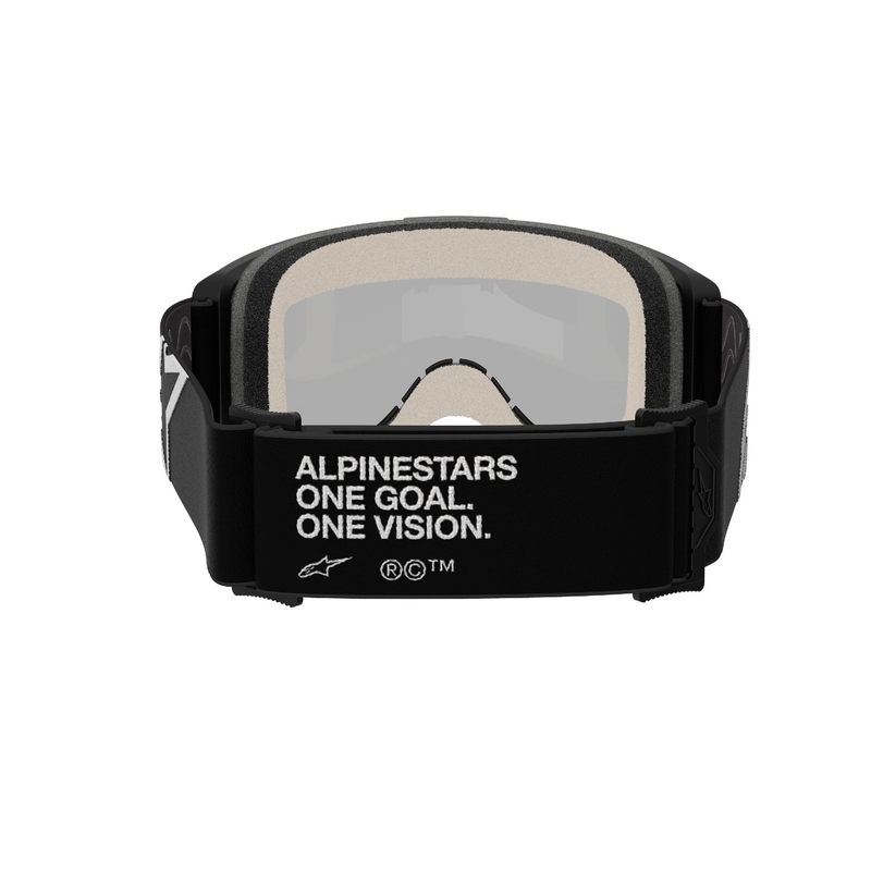 Очила за мотокрос Alpinestars Vision 5 Corp черни с огледални сребърни стъкла