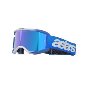 Очила за мотокрос Alpinestars Vision 5 Blaze сини с огледални сини лещи