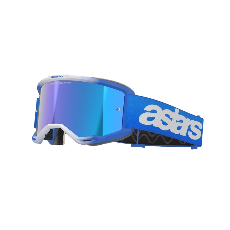 Очила за мотокрос Alpinestars Vision 5 Blaze сини с огледални сини лещи