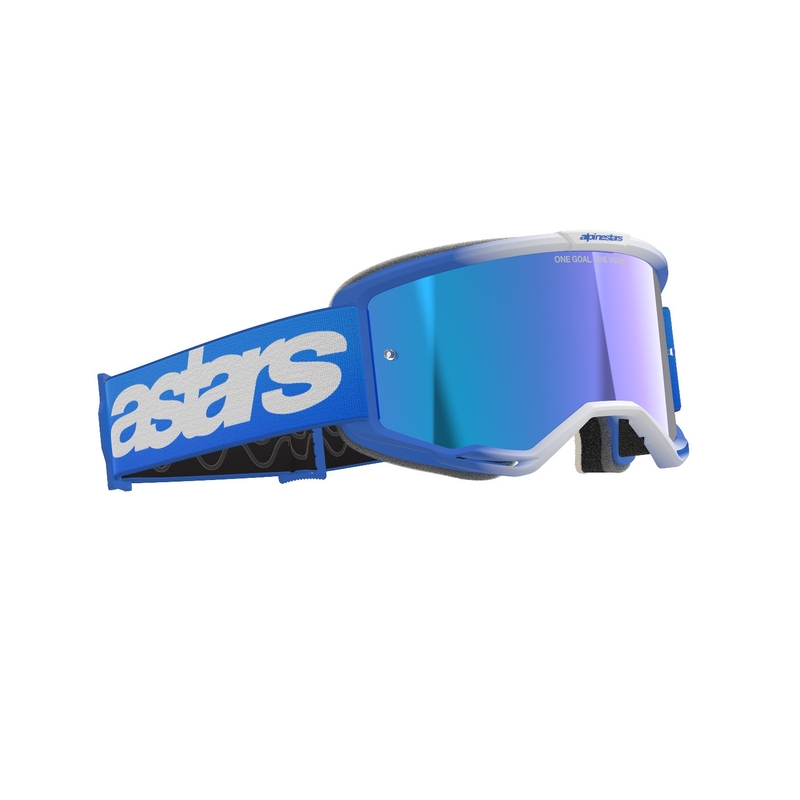 Очила за мотокрос Alpinestars Vision 5 Blaze сини с огледални сини лещи