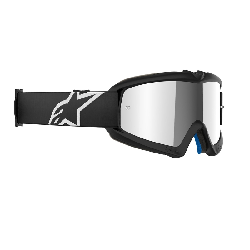 Alpinestars Vision Youth Corp детски очила за мотокрос черни с огледални сребърни лещи