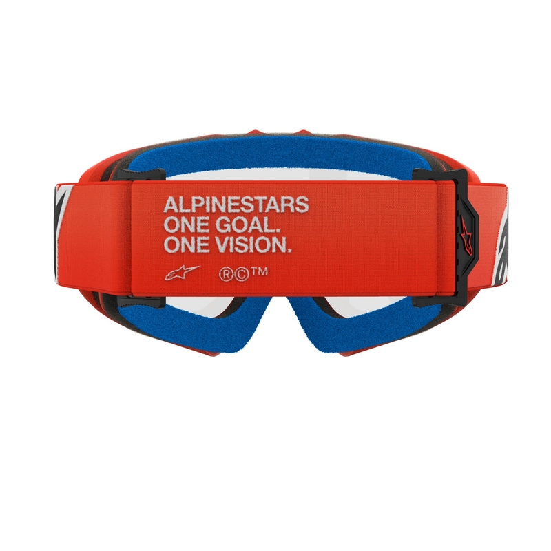 Alpinestars Vision Youth Corp детски очила за мотокрос оранжеви с прозрачни лещи