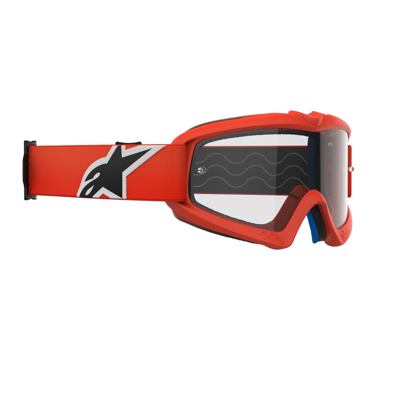 Alpinestars Vision Youth Corp детски очила за мотокрос оранжеви с прозрачни лещи