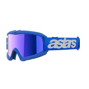 Alpinestars Vision Youth Blaze сини детски очила за мотокрос с огледални сини лещи