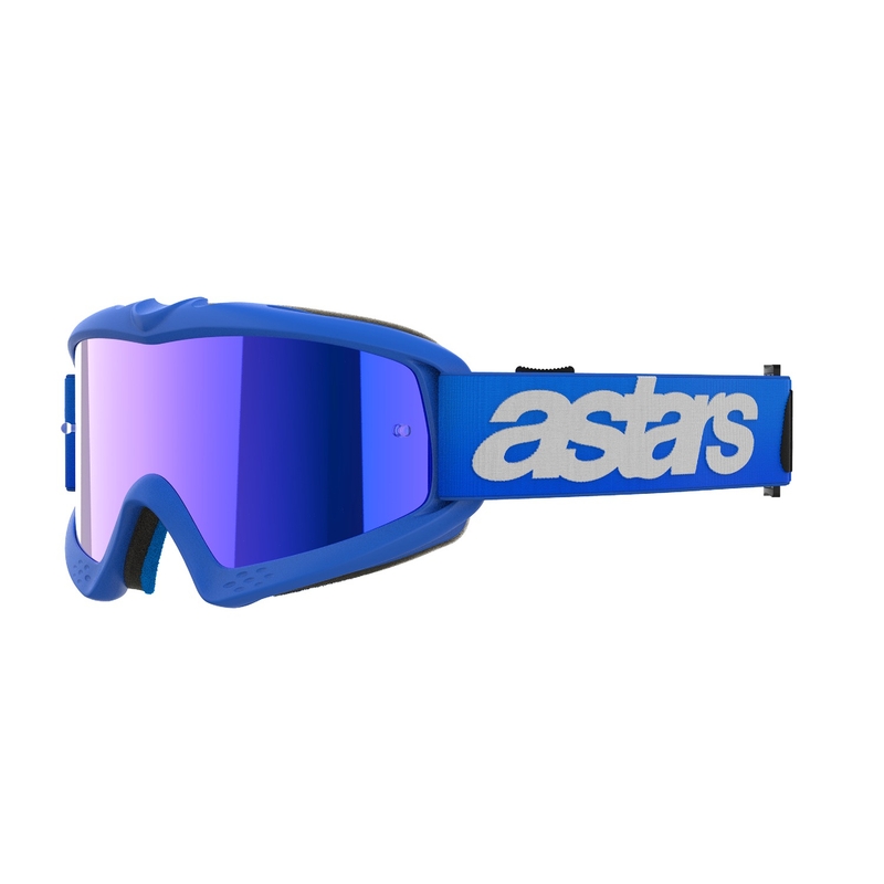 Alpinestars Vision Youth Blaze сини детски очила за мотокрос с огледални сини лещи