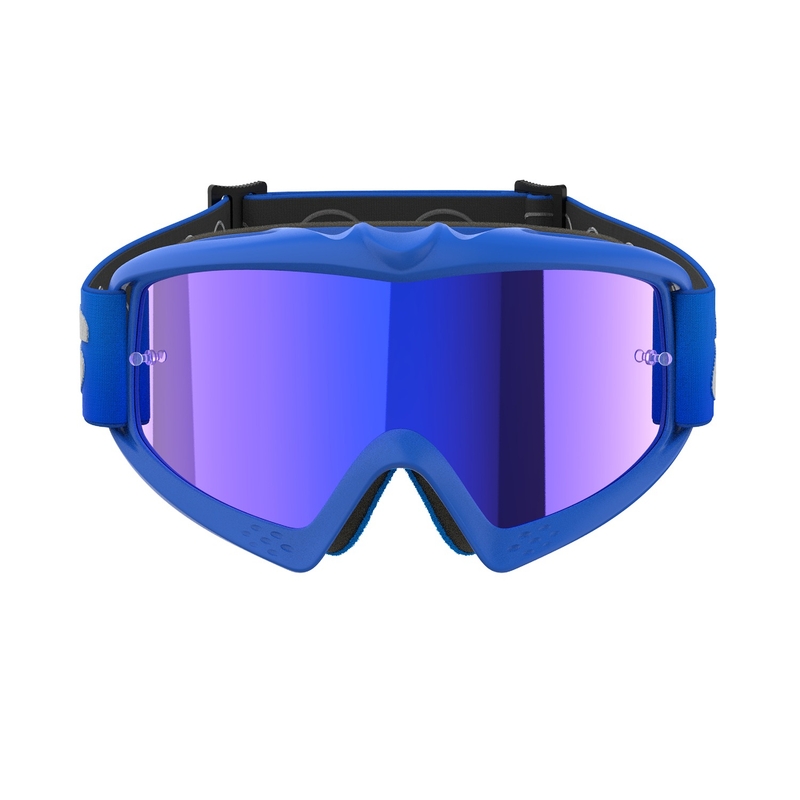 Alpinestars Vision Youth Blaze сини детски очила за мотокрос с огледални сини лещи