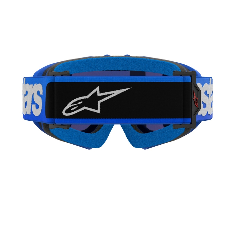 Alpinestars Vision Youth Blaze сини детски очила за мотокрос с огледални сини лещи