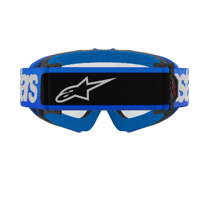 Alpinestars Vision Youth Blaze сини детски очила за мотокрос с прозрачни лещи