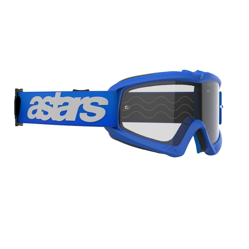 Alpinestars Vision Youth Blaze сини детски очила за мотокрос с прозрачни лещи