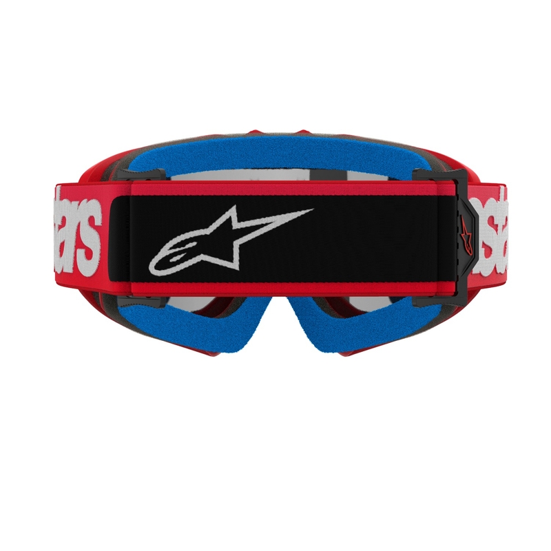 Alpinestars Vision Youth Blaze червени детски очила за мотокрос с огледални сребърни лещи