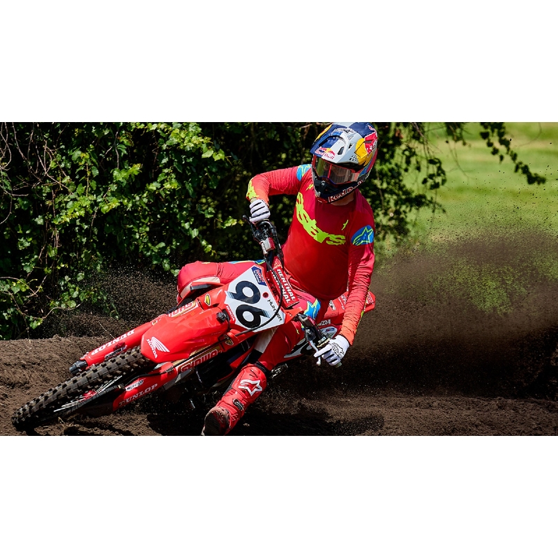 Очила за мотокрос Alpinestars Supertech Stream ROLL-OFF Wide Vision сини с прозрачни лещи