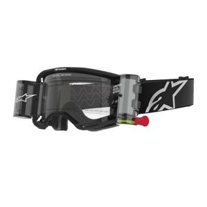 Alpinestars Vision 8 Corp ROLL-OFF очила за мотокрос с широко зрение черни с прозрачни лещи