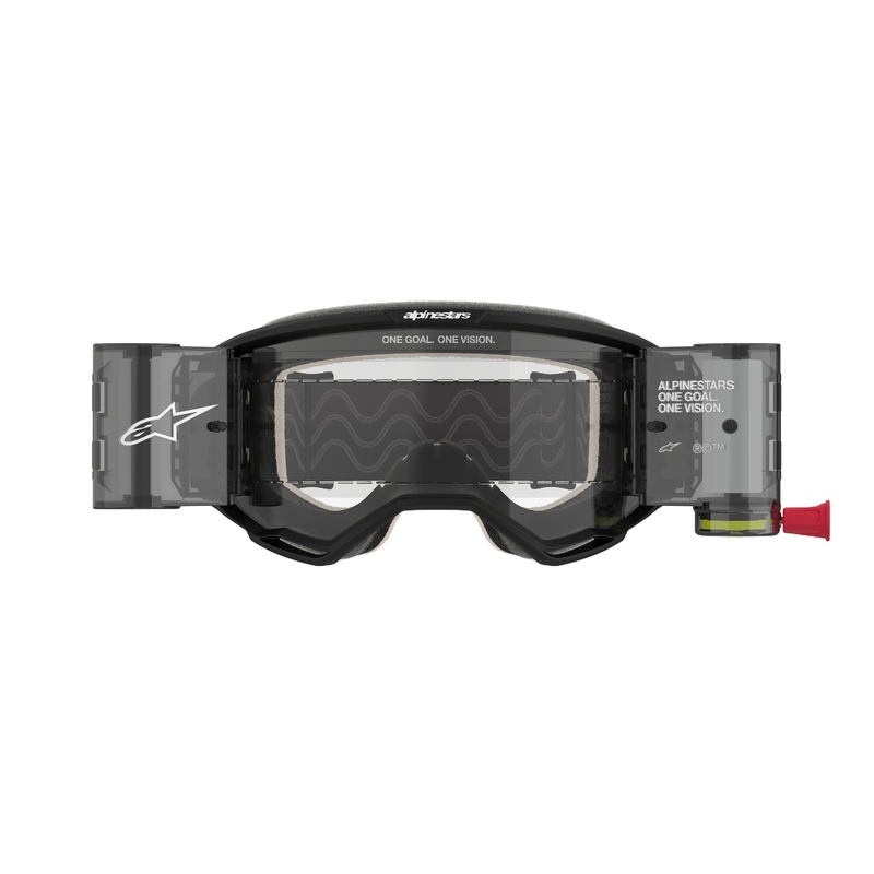 Очила за мотокрос Alpinestars Vision 5 Corp ROLL-OFF с широко зрение черни с прозрачни лещи