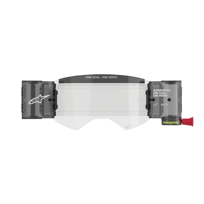 Резервен комплект Alpinestars Roll-Off Wide Vision за очила Supertech прозрачен плексиглас с щифтове за откъсване на плъзгачи