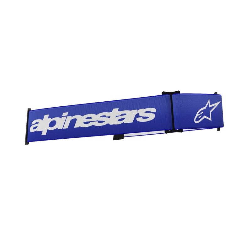 Alpinestars Supertech/Vision 8 синя/бяла каишка за очила