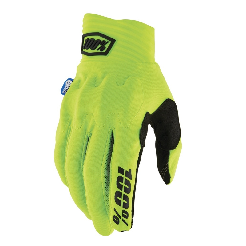 Ръкавици за мотокрос 100% Cognito Smart Shock fluo yellow
