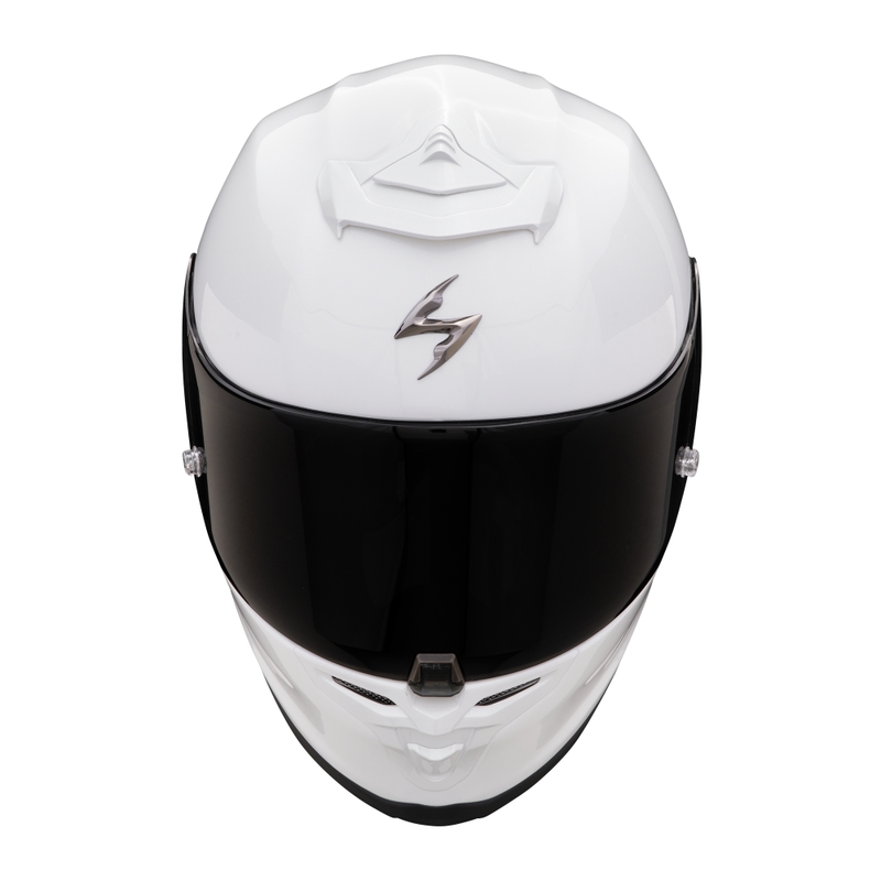 Интегрална мотоциклетна каска Scorpion EXO-R1 EVO AIR FIM Racing #1 Solid Pearl White