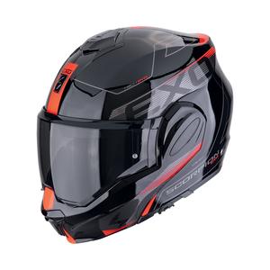 Сгъваема мотоциклетна каска Scorpion EXO-TECH EVO TRAVELLER черно-червена