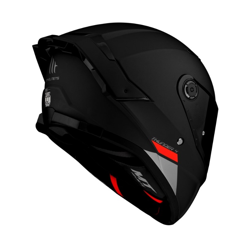 Мотоциклетна каска MT FF118SV Thunder 4 SV, черна матова - II. качество