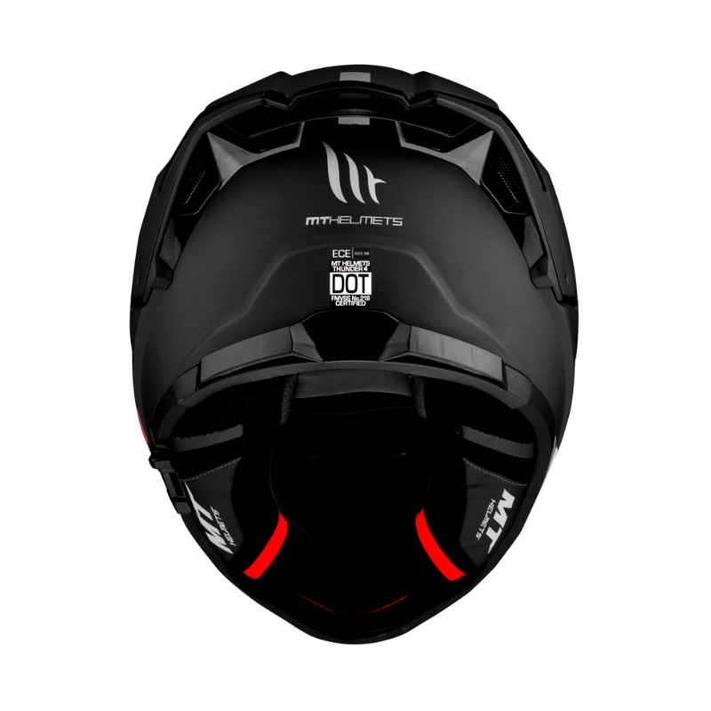Мотоциклетна каска MT FF118SV Thunder 4 SV, черна матова - II. качество