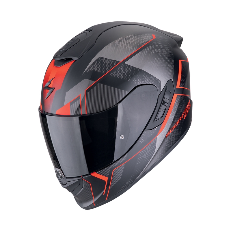 Интегрална мотоциклетна каска Scorpion EXO-1400 EVO II AIR INTENSIO матово черно-червена разпродажба