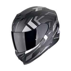 Интегрална мотоциклетна каска Scorpion EXO-520 EVO AIR SENSUS матова черно-сребърна