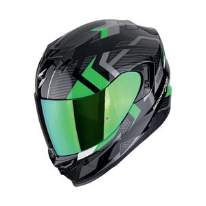 Интегрална мотоциклетна каска Scorpion EXO-520 EVO AIR SENSUS черно-зелена