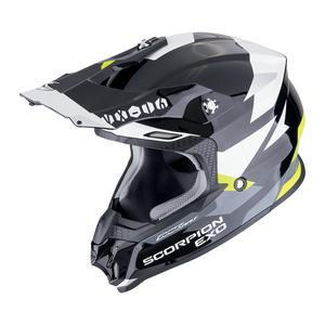 Мотокрос каска Scorpion VX-16 EVO AIR ROD черно-жълта
