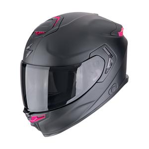 Интегрална мотоциклетна каска Scorpion EXO-GT SP Air SOLID матово черно-розова