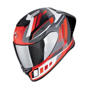 Интегрална мотоциклетна каска Scorpion EXO-R1 EVO II AIR VITAL сиво-бяло-червена