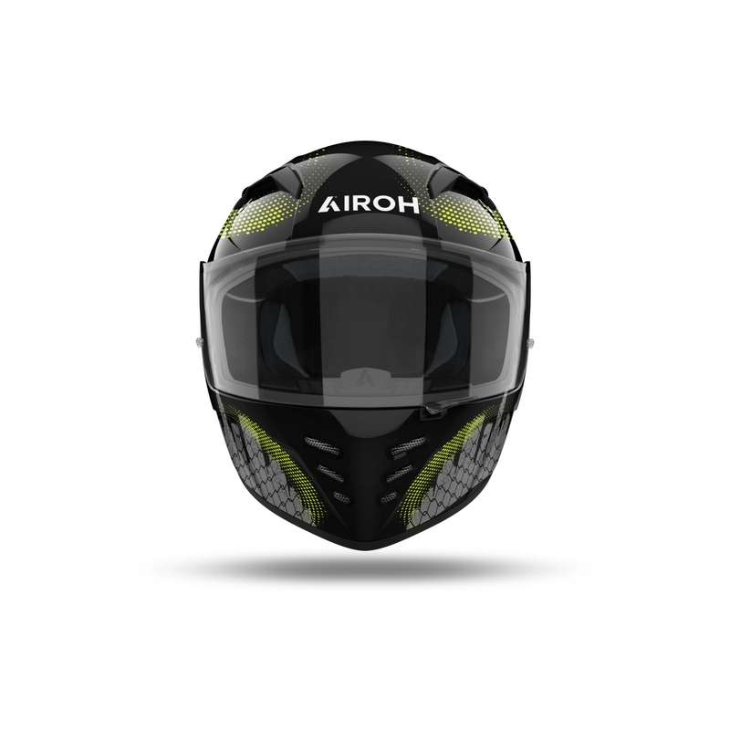Интегрална мотоциклетна каска Airoh CONNOR Gamer черно-сиво-флуорово жълто