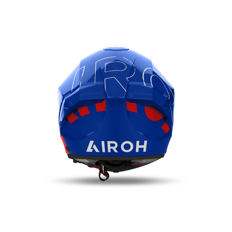 Интегрална мотоциклетна каска Airoh MATRYX Scope синьо-червена
