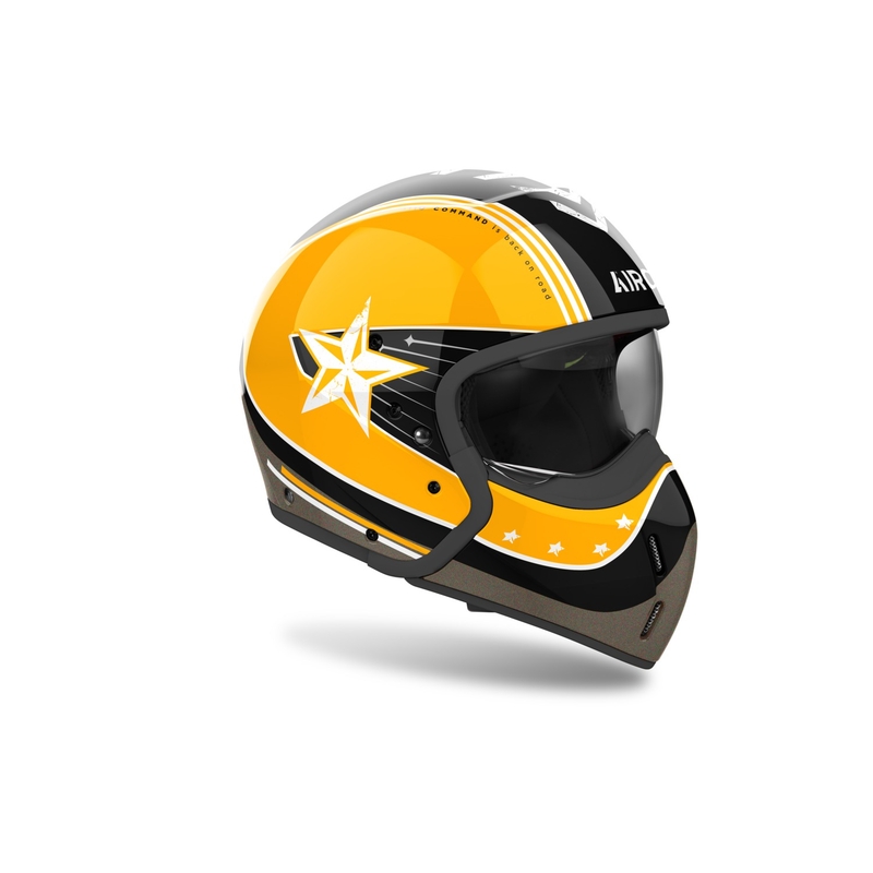 Airoh J110 Command Модулна мотоциклетна каска Gloss Yellow