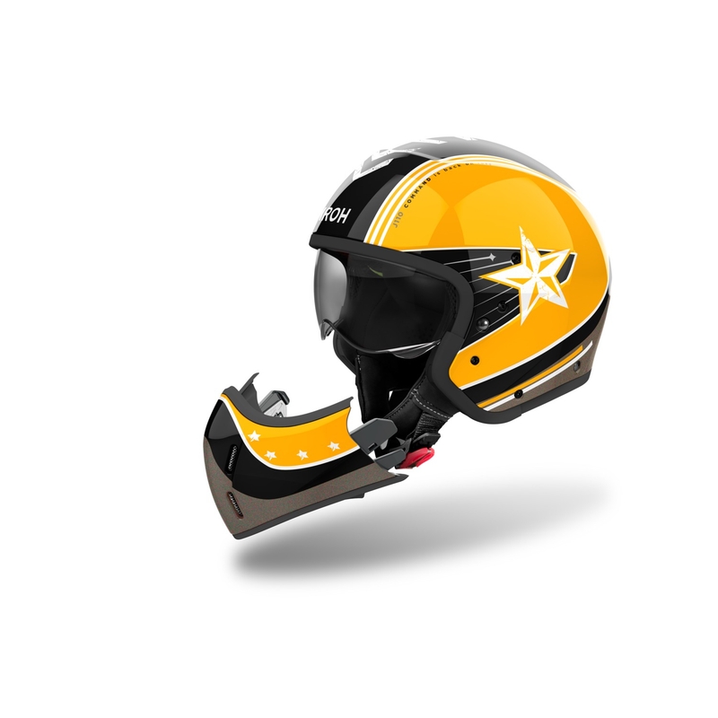 Airoh J110 Command Модулна мотоциклетна каска Gloss Yellow