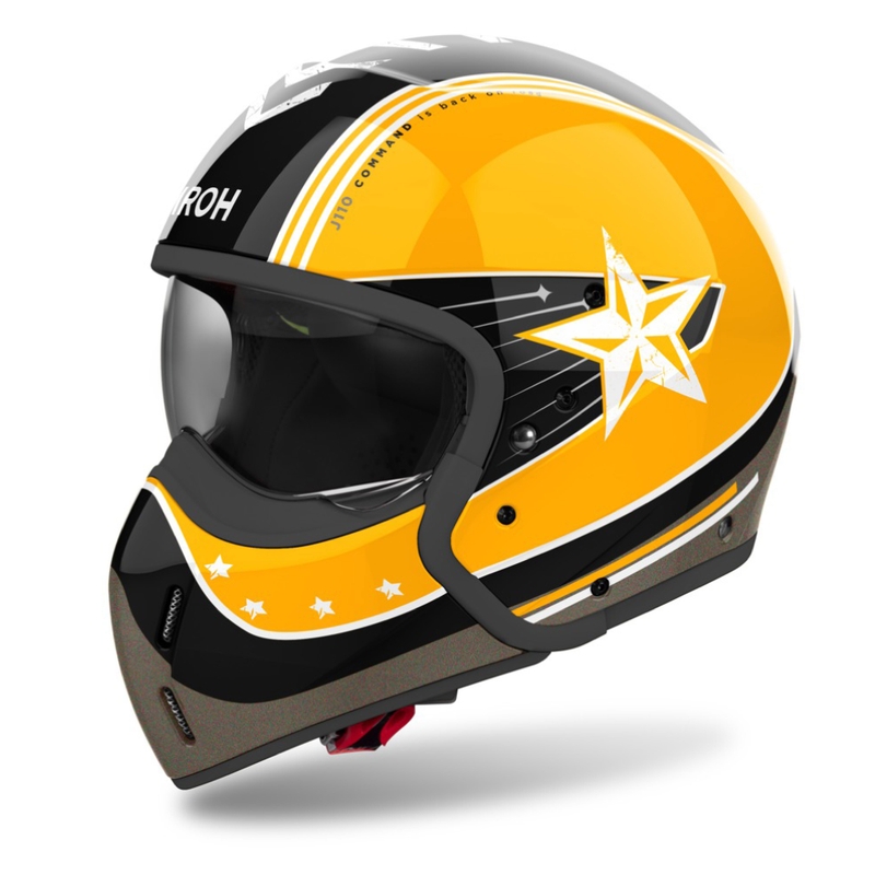 Airoh J110 Command Модулна мотоциклетна каска Gloss Yellow