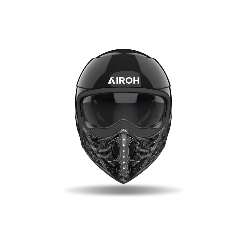 Модулна мотоциклетна каска Airoh J110 Paesly гланцово черно