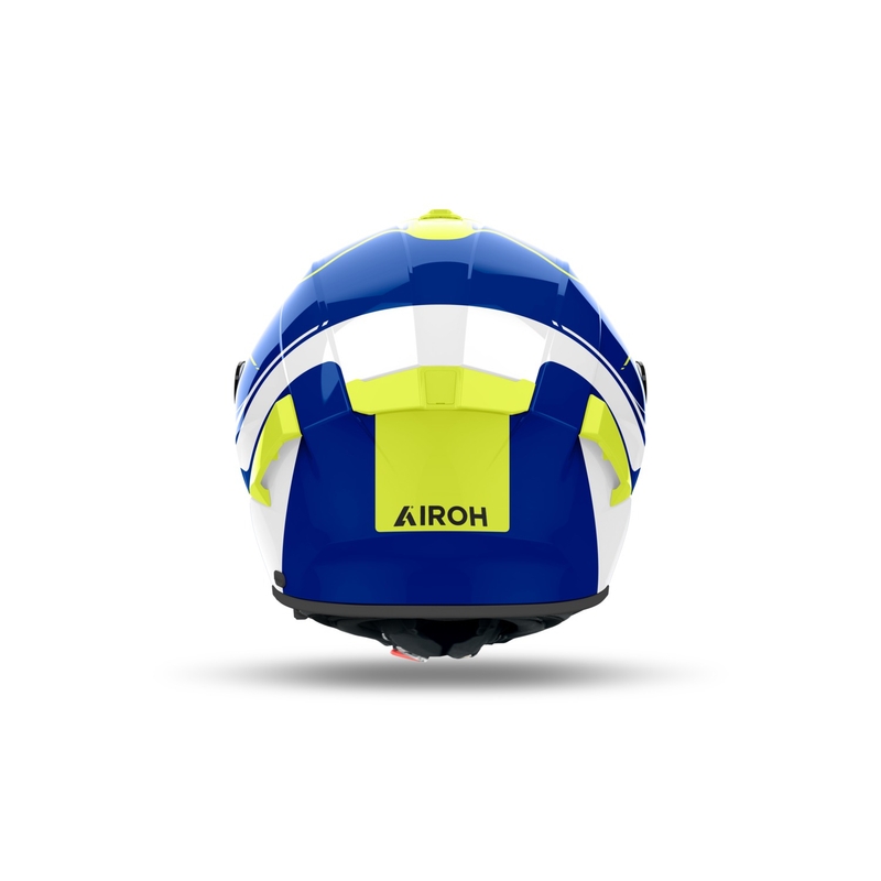 Интегрална мотоциклетна каска Airoh SPARK 2 Chrono лъскава синьо-жълта