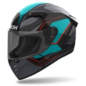 Интегрална мотоциклетна каска Airoh CONNOR Dunk лъскава черно-синя